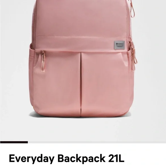 NWT Lululemon Everyday Backpack 21L Pink Haze Lululemon Everyday Backpack 21L (Pink Haze) | Mercari main image 2